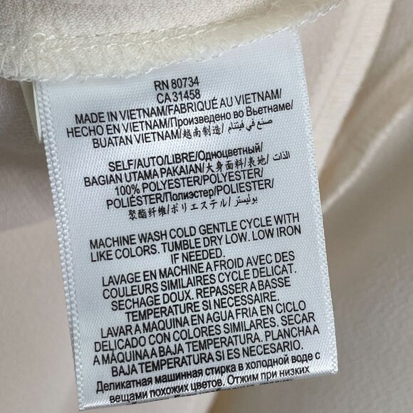 NEW BCBGGeneration Womens Large Whisper Ivory Cape Blazer Jacket Shrug - Picture 4 of 12